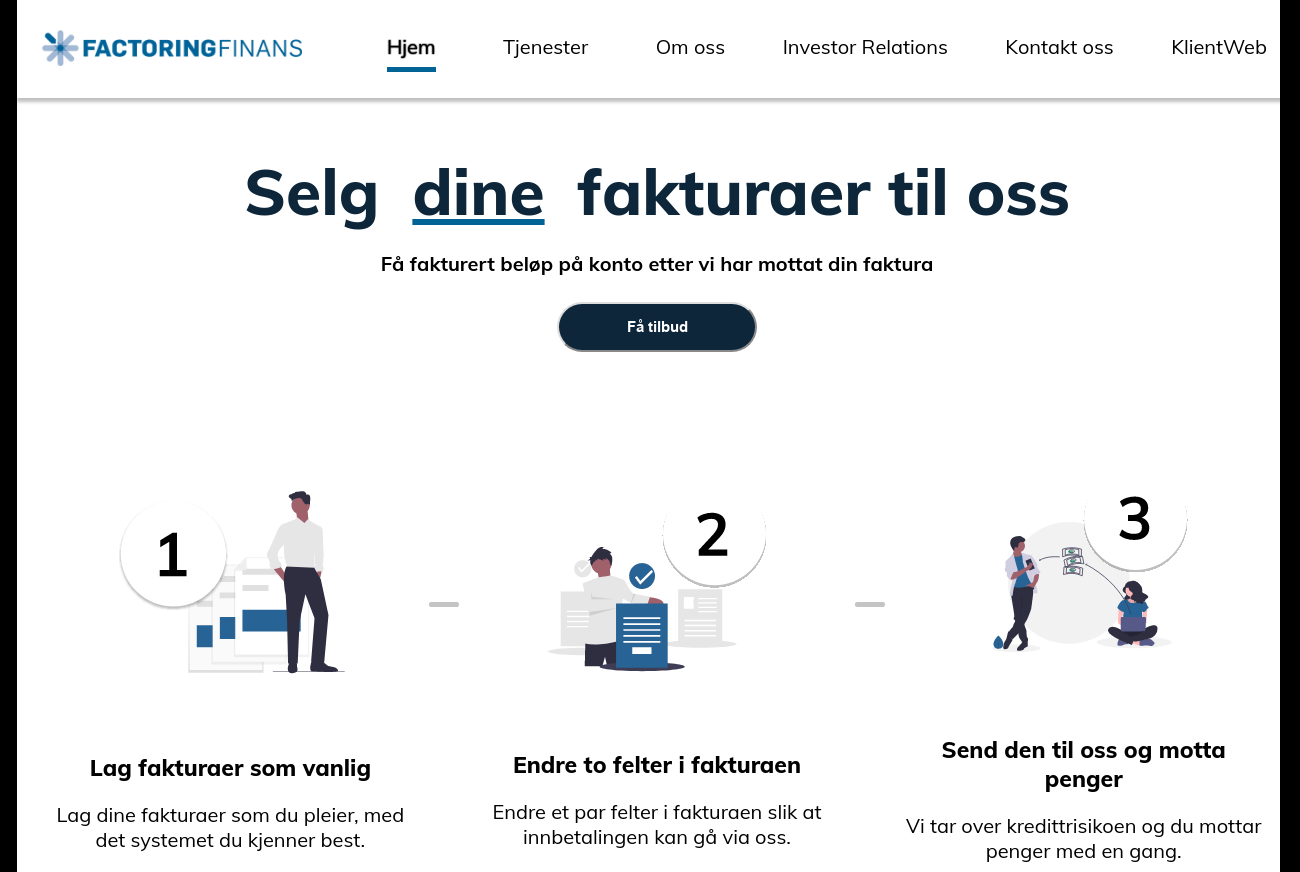 factoringfinans.no presentation