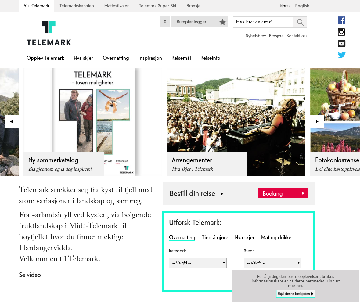visittelemark.no presentation
