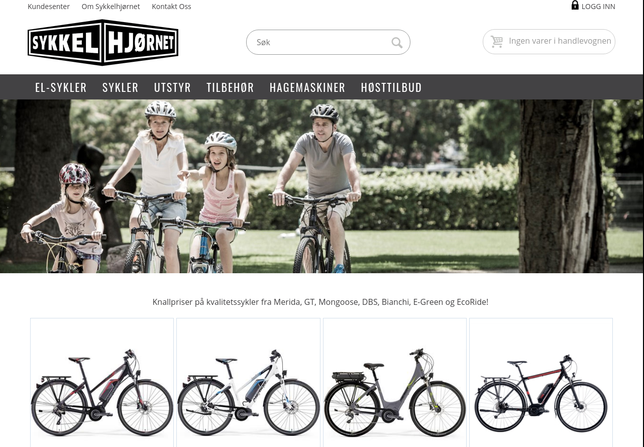 sykkelhjornet.no presentation