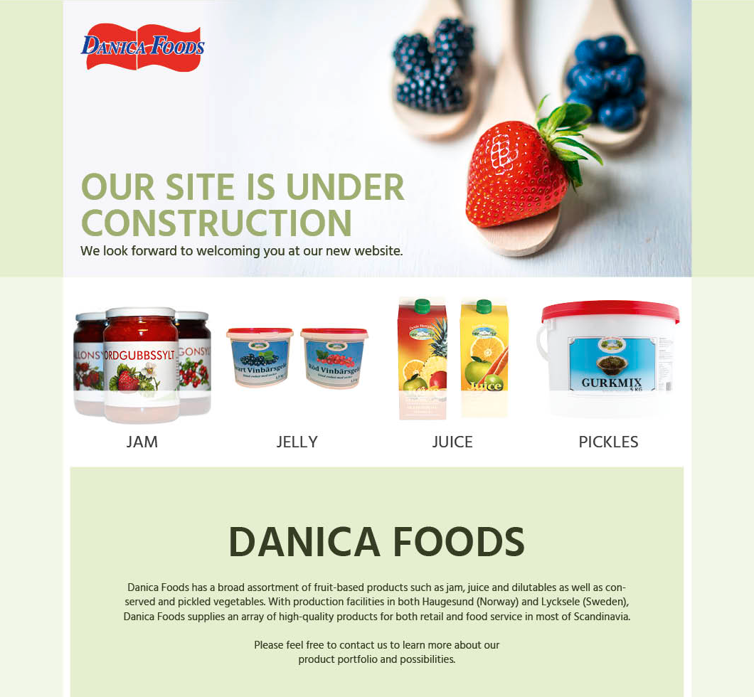 danica-foods.no presentation