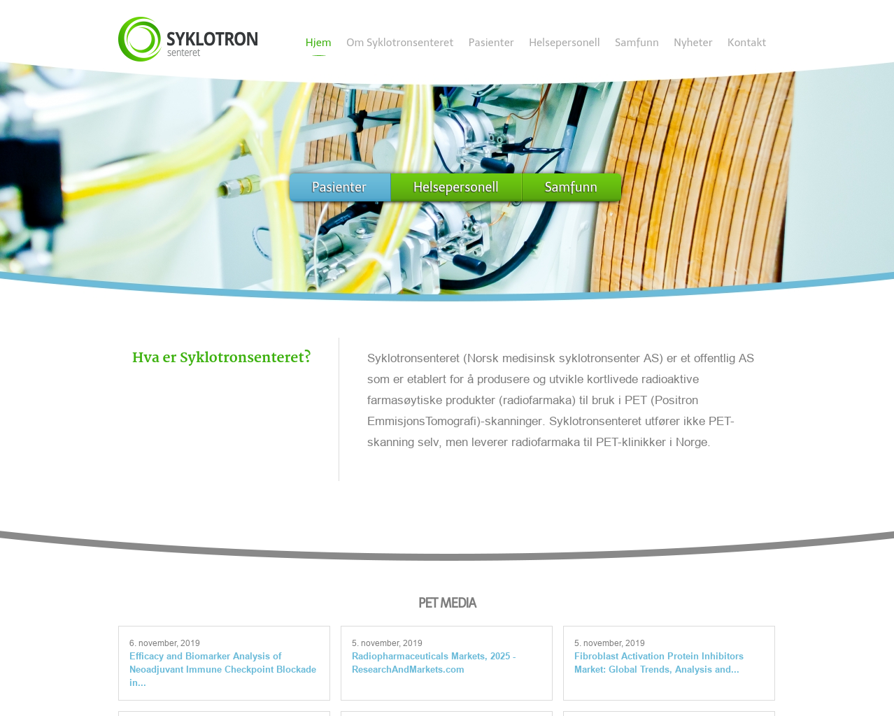syklotronsenteret.no presentation