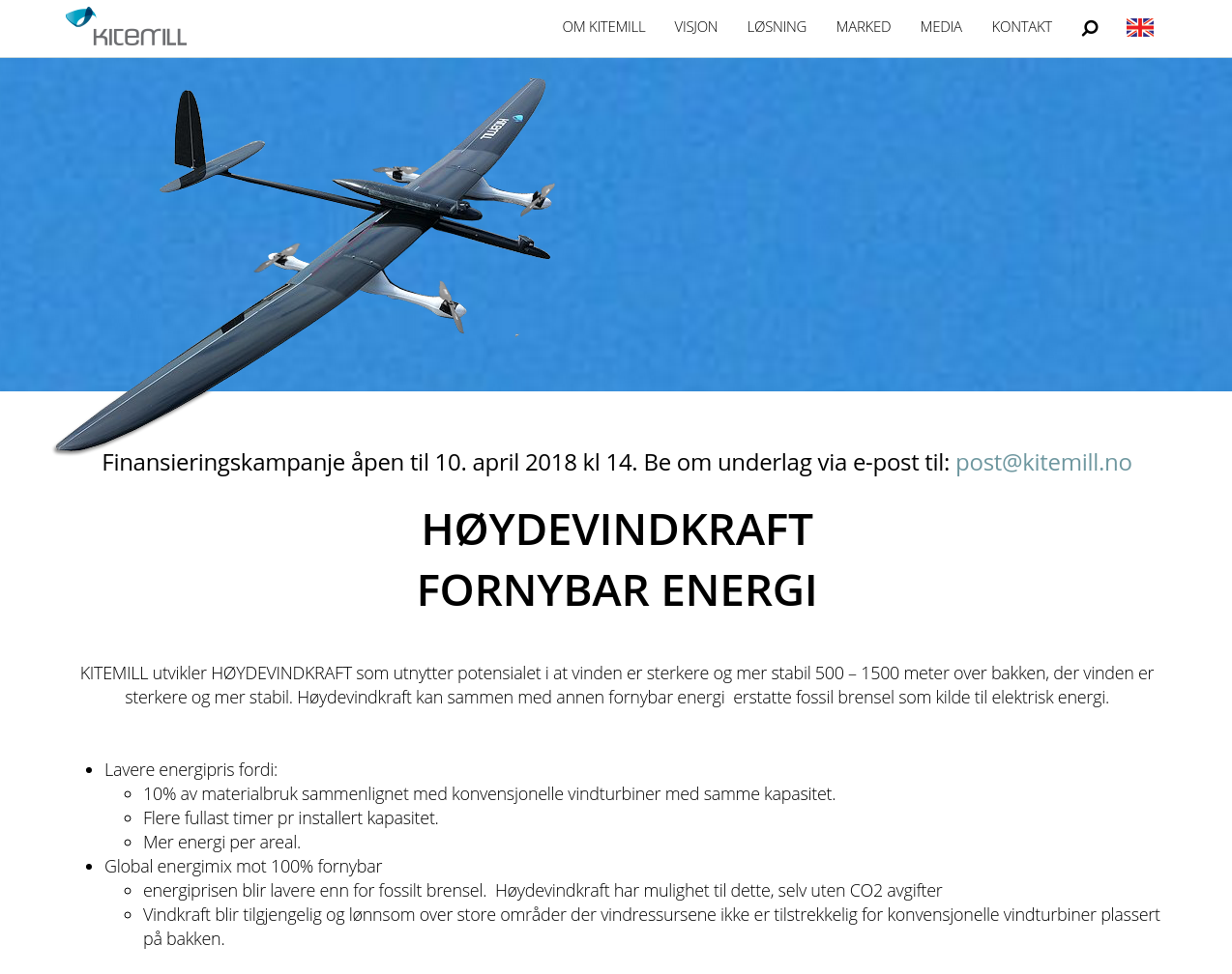 kitemill.no presentation