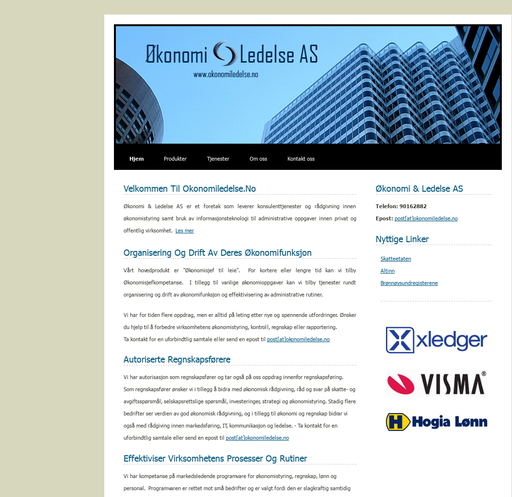okonomiledelse.no presentation